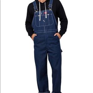 Dickies blue overalls size 38 i believe dark blue worn few times no major flaws